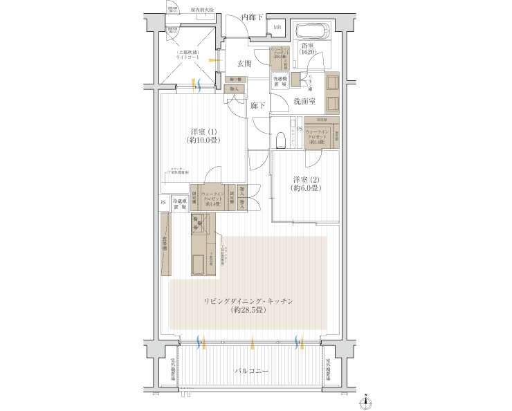 G6タイプ 間取り図
